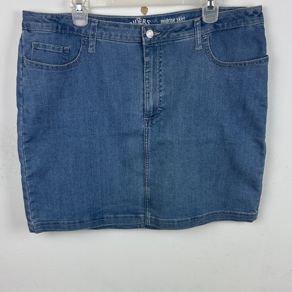 Denim Midrise Skirt